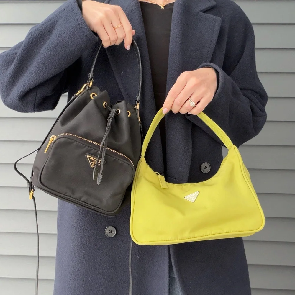 PRADA green tessuto hobo vintage - Picture 16 of 16